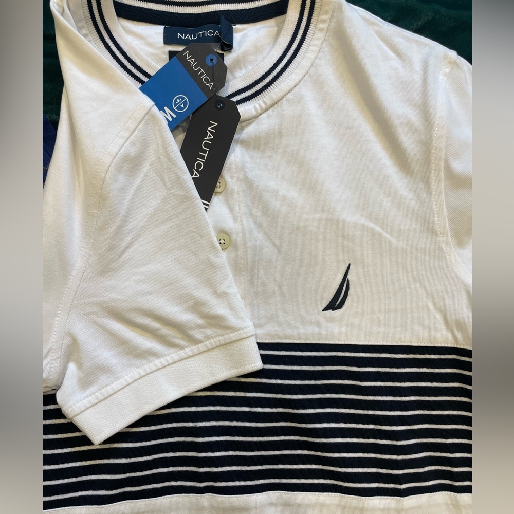 Slim Fit Stripe Henley NAUTICA